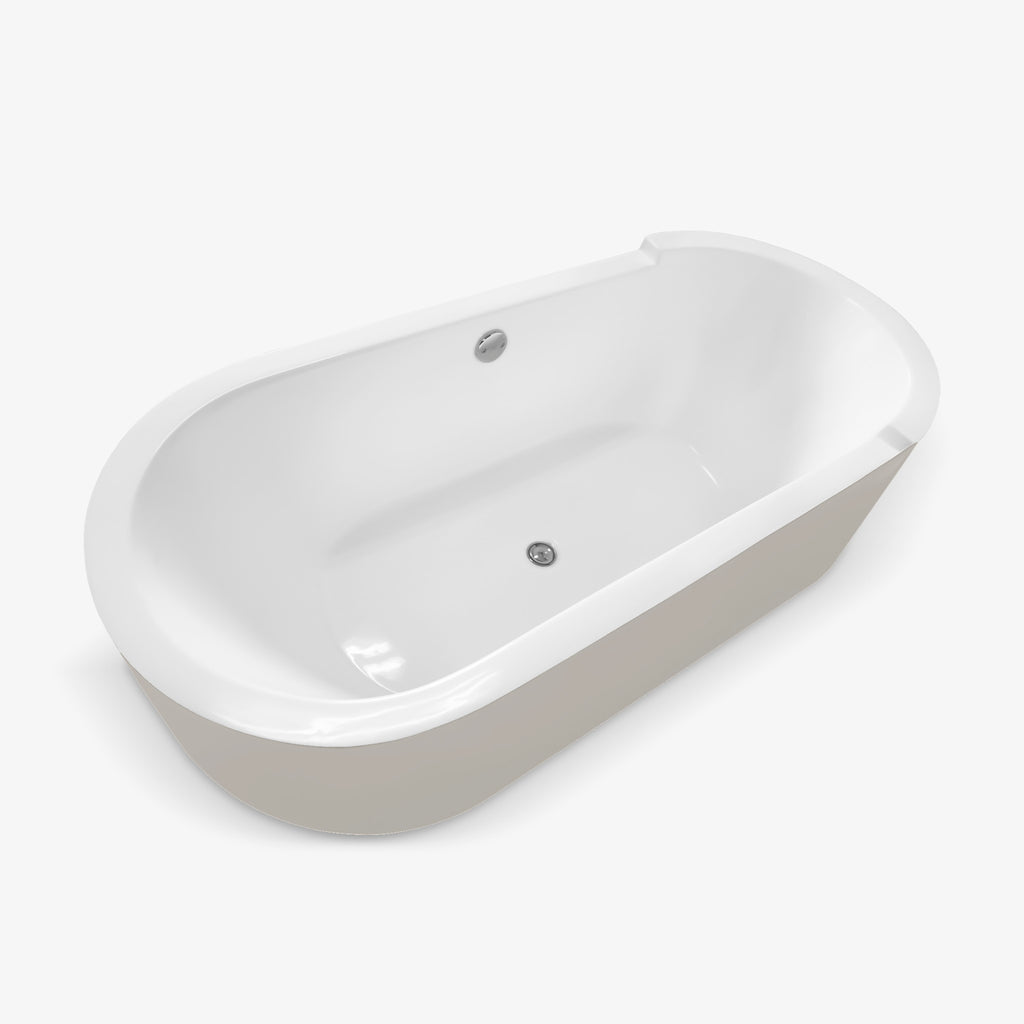 Vista interior de la tina de baño minimalista sin hidromasaje E11