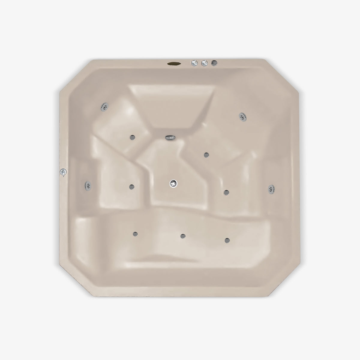 Tina M1029 con hidromasaje, jacuzzi en color beige