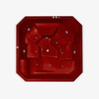 M1029 tina jacuzzi con hidromasaje en color rojo 