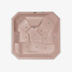 Jacuzzi M1029 con hidromasaje diseño cuadrado para cinco personas en tono salmón