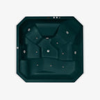 M1029 tina spa con hidromasaje empotrable con diseño cuadrado en tono verde jade